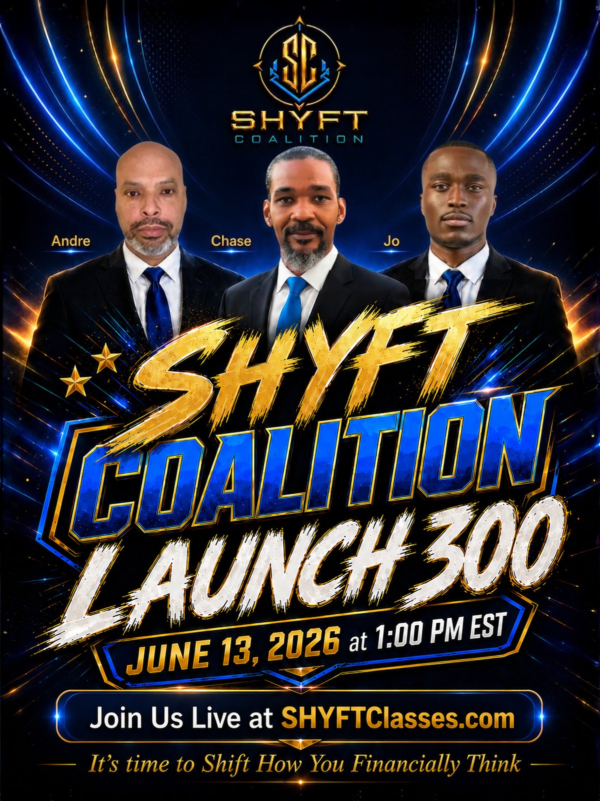 SHYFT Coalition Launch 300 flyer
